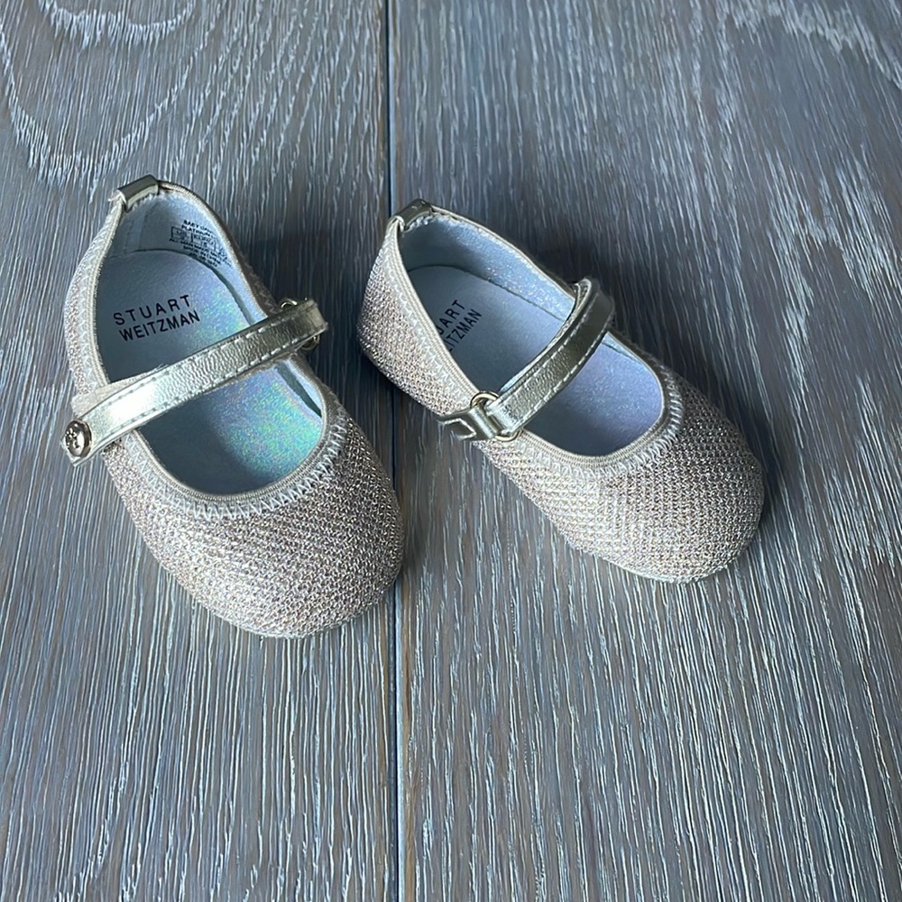 Stuart Weitzman baby dancer, size 3